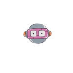 Maner robot pentru mobilier camera copil roz, 