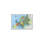 Harta Europa plastifiata A4 - Dan Dumitru