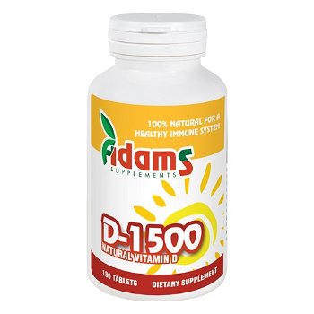 Vitamina D-1500 180 tab. Adams Supplements