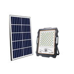 Proiector Led Cu Panou Solar Klausstech, 200w, 144 De Led-uri Cu Lumina Alba, Telecomanda, Control De La Distanta, Compact Si Ergonomic, Consum Scazut De Energie, Negru, KlaussTech