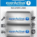 Set de 2 buc baterie reincarcabila r20 d 5500mah everactive silver line 1x Blister, EverActive