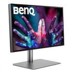 Monitor BenQ 27" PD2725U, IPS, iluminare de fundal cu leduri, 4K 3840x2160, 250 cd/ mp, max 400 cd/ mp, HDR10,VESA DisplayHDR 400, 1200:1, 178/ 178, 5 ms, 60 Hz, 16:9, boxe 2.5Wx2, pivot, VESA 100* 100, 2* HDMI, DP, Thunderbolt 3, Iesire Thunderbolt 3, U