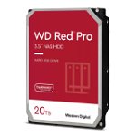 Hard Disk NAS WD Red Pro, 20TB, 7200 RPM, SATA3, 512MB, WD201KFGX