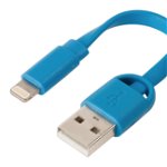 Cablu de Incarcare si Sincronizare USB A Tata - 8p Lightning Tata 0.06 M Albastru Sweex