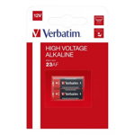 Baterie verbatim 23af (mn21/a23), 12v alcalina, 2 buc., "49939" (include tv 0.16lei)