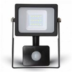 Proiector V-Tac cu LED SMD, 10 W, senzor de miscare, lumina alba rece, V-Tac