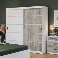 Dulap Forest 184 usi alb/stejar k02, Mobila Laguna Dulap Forest 184 usi alb/stejar k02, Mobila Laguna