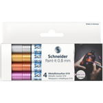 Marker metalic Schneider Paint-It 010, set 4 bucati, 0.8 mm, varianta 1