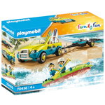Playmobil Family Fun, Beach Hotel - Masina de plaja cu canoe, Playmobil