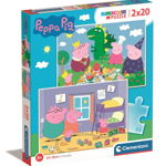 Puzzle Clementoni, Peppa Pig, 2 x 20 piese, Clementoni