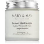 Masca wash-off cu extract de lamaie si niacinamide, 125g, Mary and May