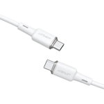 Cablu Incarcare si Transfer Date  C2-03-Type-C la Type-C 60W 3A 1.2m Alb, Acefast