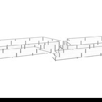 Gossi padoc pentru caini, argintiu, 10 m2, otel, Gossi