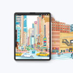 Set 2 folii protectie HOFI Paper Pro compatibil cu iPad 10.2 inch 2019/2020/2021 Matte Clear, Glass Pro