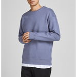 Jack & Jones, Bluza sport regular fit cu maneci cazute, Bleumarin