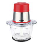 Tocator Heinner 300W, lame inox, bol sticla 1.2 L, 2 Viteze, Rosu, Tenq.ro