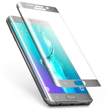 Folie Protectie Sticla Securizata 3D Tellur TLL145083 pentru Samsung Galaxy S6 Edge (Argintiu)