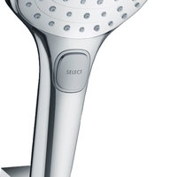 Set dus 1.60m Hansgrohe gama Raindance Select E 120, 3 functii, alb-crom