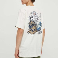 Vans tricou din bumbac barbati, culoarea bej, cu imprimeu, Vans