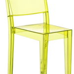 Scaun Kartell La Marie design Philippe Starck, galben pal transparent