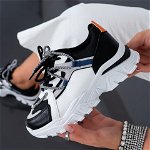 Pantofi Sport, culoare Negru, material Piele ecologica - cod: P12306, ABC