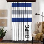 Draperie Beverly Hills Polo Club, 140x260, 100% poliester, Dark Blue/Grey/White, Beverly Hills Polo Club