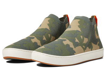 Incaltaminte Femei LLBEAN Eco Bay Knit Sneaker Chelsea Deep Moss Camo, L.L.BEAN