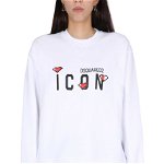 DSQUARED2 Icon Game Lover Sweatshirt WHITE, DSQUARED2