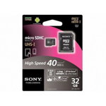 Card memorie Sony Micro SDHC 32GB Clasa 10 UHS1 + Adaptor SD