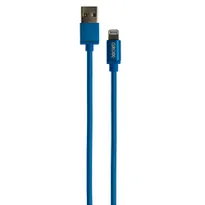 Cablu date GRIXX - 8-pin to USB Apple MFI License, impletit, lungime 1m - albastru, Grixx