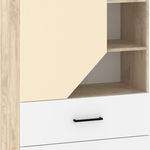 Pax Pax-13 Rack Low 80 1D2S Stejar Endgrain/Alb/Crem, MEBLOCROSS