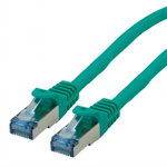 Cablu de retea S/FTP Cat.6A, Component Level, LSOH Verde 0.3m, Roline 21.15.2973, Roline