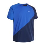 Tricou Badminton 560 Roz-Bleumarin Damă, PERFLY