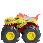 Masinuta Mattel Hot Wheels Monster Trucks Twisted Tredz Mega Wrex, 1:43, 3+ ani, Multicolor