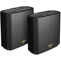 Router Mesh Wireless ASUS ZenWiFi XT8 (W-1-PK), AX6600, Tri-Band, acoperire 260m², Quad-Core 1.5GHz CPU, 256MB/512MB Flash/RAM, 2.5G port, AiProtection Pro, Adaptive QoS, VPN server/client, IPTV, OFDMA, Beamforming, AiMesh