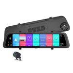 Kit Camera Video Auto Oglinda STAR Z68 Pro, IPS 12inch, 4G, GPS, ADAS, WiFi, Bluetooth (Negru), Star