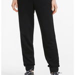 Puma, Pantaloni de trening regular fit cu buzunare laterale Essentials+, Negru