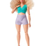 Papusa Barbie Signature Looks Blonde & Purple Shorts Model (hjw83) 