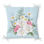Pernă pentru scaun cu amestec de bumbac Minimalist Cushion Covers Spring Flowers, 40 x 40 cm, Minimalist Cushion Covers