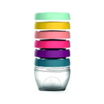 Set 6 recipiente pentru pastrarea hranei, Babymoov, 180 ml, Fara BPA, Multicolor