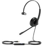 UH34 Lite Headset Wired Black, YEALINK