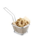 Cos Hendi tip friteuza, pentru servire snacks, inox, 130x115x(h)80 mm, HENDI