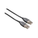 Cablu USB 2.0 (A-A), ecranat, 1.80 m, gri, Hama