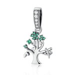 Talisman pandantiv din argint 925 green lucky tree, BijuteriidinArgint.ro