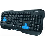 Tastatura gaming E-Blue EKM075BK Polygon, EN, cu cablu, negru, E-Blue