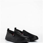 Pantofi sport barbati negri din piele ecologica Amias, Kalapod