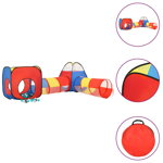vidaXL Cort de joacă pentru copii, 250 bile, multicolor, 190x264x90 cm, vidaXL