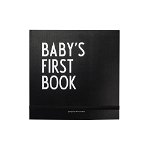 Prima carte a bebelusului, Design Letters, unisex, Black