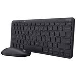 Kit Tastatura + Mouse Lyra  RF Wireless + Bluetooth Negru, Trust