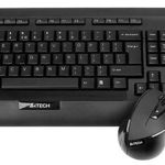 Kit Tastatura si Mouse Wireless A4Tech V-TRACK 9300F, USB (Negru)